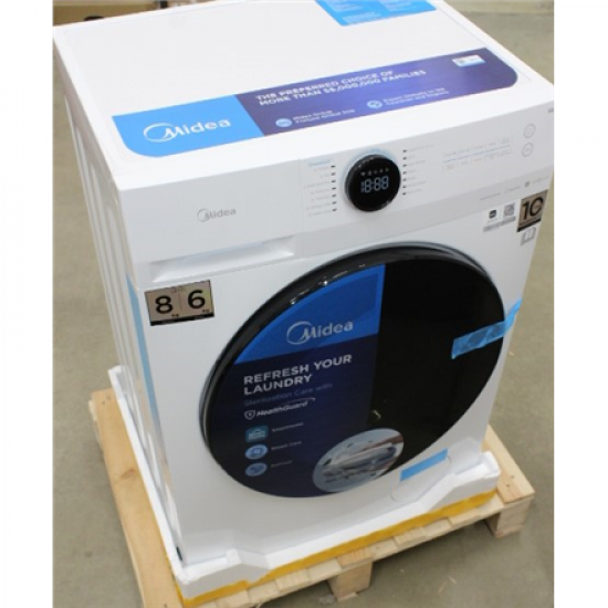 SALE OUT.  | Midea Washing Machine with Dryer | MF200D80WB/W-HR | Energy efficiency class A/E | Front loading | Washing capacity 8 kg | 1400 RPM | Depth 48 cm | Width 60 cm | Digital | Drying system | Drying capacity 6 kg | Steam function | White | NO ORO