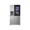 LG Refrigerator | GSGV81PYLL | Energy efficiency class E | Free standing | Side by side | Height 179 cm | Fridge net capacity 416 L | Freezer net capacity 219 L | Display | 36 dB | Silver