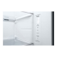 LG Refrigerator | GSGV81PYLL | Energy efficiency class E | Free standing | Side by side | Height 179 cm | Fridge net capacity 416 L | Freezer net capacity 219 L | Display | 36 dB | Silver