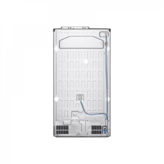 LG Refrigerator | GSGV81PYLL | Energy efficiency class E | Free standing | Side by side | Height 179 cm | Fridge net capacity 416 L | Freezer net capacity 219 L | Display | 36 dB | Silver