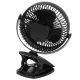 Adler Rechargeable Clip-on Desk Fan | AD 7342 | Table Fan | Black | Diameter 15.5 cm | Number of speeds 3 | Oscillation | 5 W