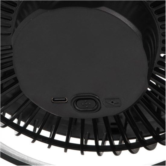 Adler Rechargeable Clip-on Desk Fan | AD 7342 | Table Fan | Black | Diameter 15.5 cm | Number of speeds 3 | Oscillation | 5 W