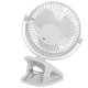 Adler Rechargeable Clip-on Desk Fan | AD 7342 | Table Fan | White | Diameter 15.5 cm | Number of speeds 3 | Oscillation | 5 W