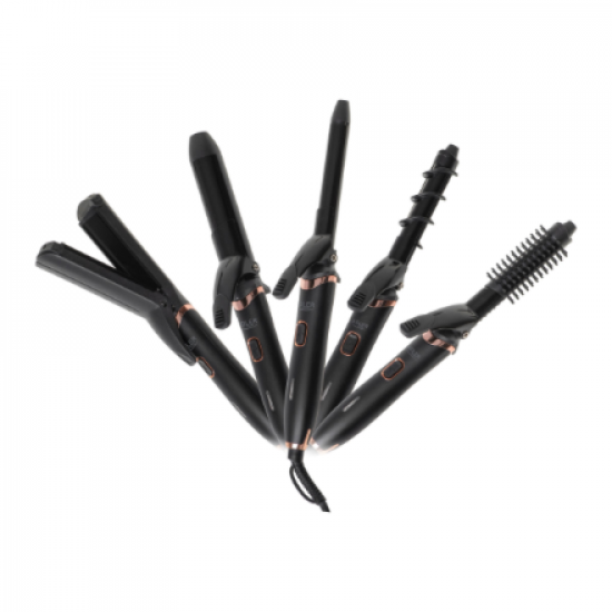 Adler Hair Styling Set 5-in-1 | AD 2028 | Ceramic heating system | 1200 W | Black