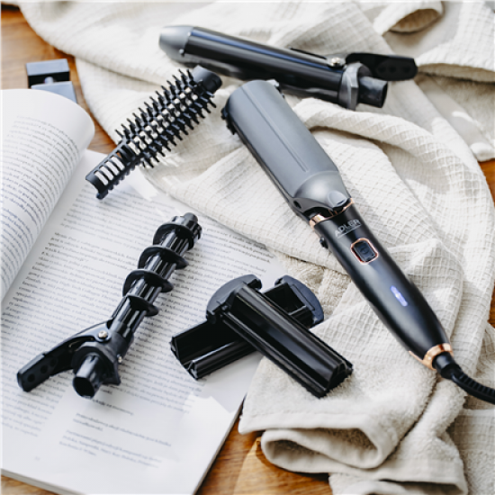 Adler Hair Styling Set 5-in-1 | AD 2028 | Ceramic heating system | 1200 W | Black