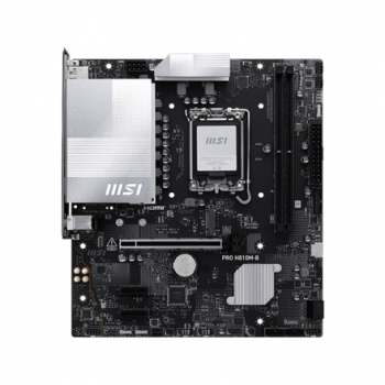 MSI PRO H810M-B | Processor family Intel H810 | Processor socket LGA1851 | DDR5 | Supported hard disk drive interfaces SATA, M.2 | Number of SATA connectors 4