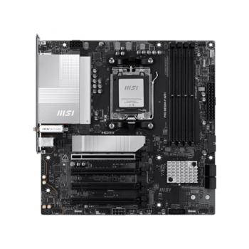 MSI PRO B850M-P WIFI | Processor family AMD B850 | Processor socket AM5 | DDR5 | Supported hard disk drive interfaces SATA, M.2 | Number of SATA connectors 4
