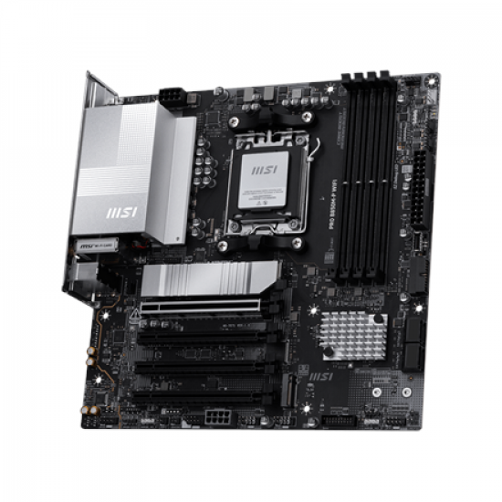 MSI PRO B850M-P WIFI | Processor family AMD B850 | Processor socket AM5 | DDR5 | Supported hard disk drive interfaces SATA, M.2 | Number of SATA connectors 4