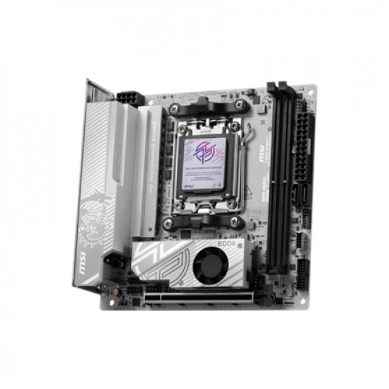 MSI MPG B850I EDGE TI WIFI | Processor family AMD B850 | Processor socket AM5 | DDR5 | Supported hard disk drive interfaces SATA, M.2 | Number of SATA connectors 2