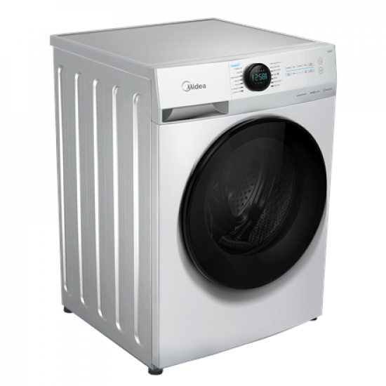 Midea Washing machine with dryer | MF200D80WB/1/W-HR | Energy efficiency class A/D | Front loading | Washing capacity 8 kg | 1400 RPM | Depth 48 cm | Width 60 cm | Display | LED | Drying system | Drying capacity 6 kg | Steam function | White