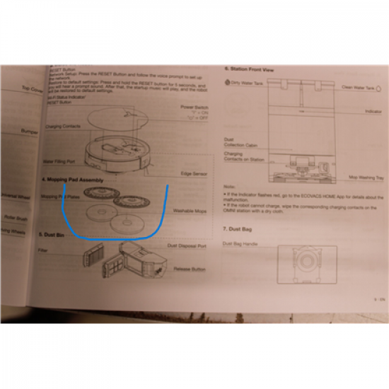 SALE OUT. Ecovacs DEEBOT T50 MAX PRO OMNI Vacuum cleaner, Robot, Wet&Dry, 18500Pa, TruEdge 2.0, ZeroTangle 2.0, YIKO GPT, Black + Auto-empty | SALE OUT. SALE OUT. Ecovacs Robotic Vacuum Cleaner | DEEBOT T50 MAX PRO OMNI | Wet&Dry | Dust capacity 0.35 L | 