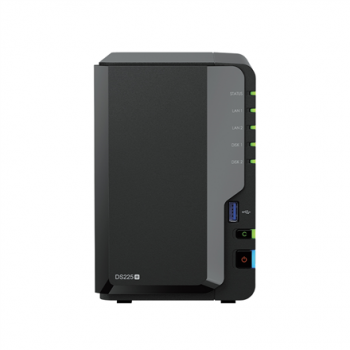 Synology DiskStation | DS225+ | Intel Celeron | J4125 | 2 GB | DDR4 | Black