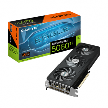 Gigabyte GeForce RTX 5060 Ti EAGLE MAX OC 16G | NVIDIA | 16 GB | GeForce RTX 5060 Ti | GDDR7 | HDMI ports quantity 1 | PCI-E 5.0