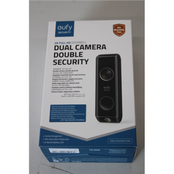 SALE OUT. Anker Eufy Doorbell 2 Pro, Black | Anker Eufy Doorbell 2 Pro | UNPACKED, SCRATCHED TOP