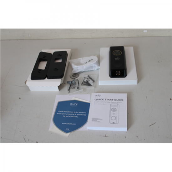 SALE OUT. Anker Eufy Doorbell 2 Pro, Black | Anker Eufy Doorbell 2 Pro | UNPACKED, SCRATCHED TOP