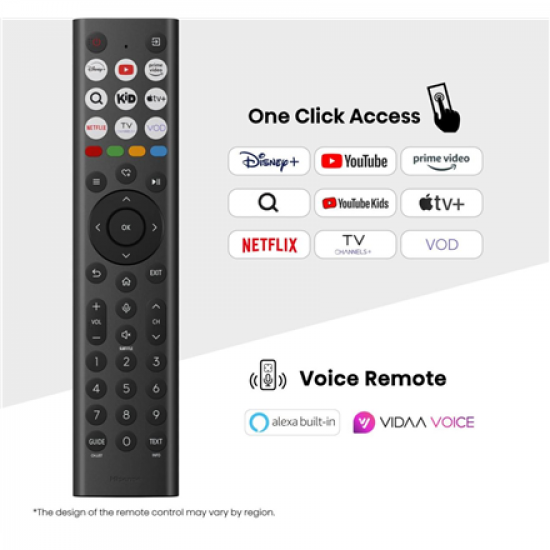 Hisense 4K TV | 85A6Q | 85 | Smart TV | VIDAA | UHD | Black