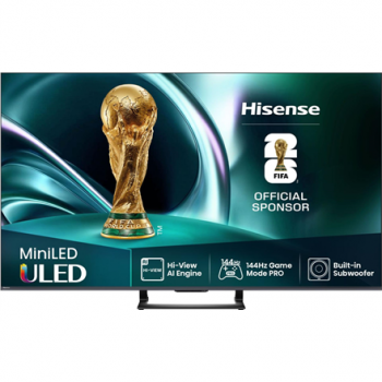 Hisense Mini LED TV | 65U7Q | 65 | Smart TV | VIDAA Smart OS | UHD | Black