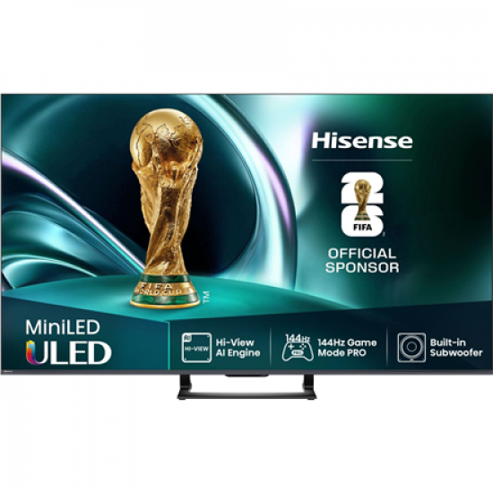 Hisense Mini LED TV | 65U7Q | 65 | Smart TV | VIDAA Smart OS | UHD | Black