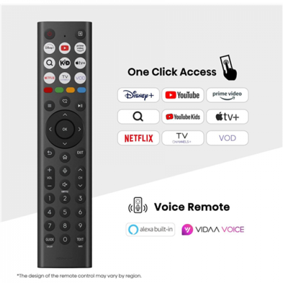 Hisense 4K TV | 75A6Q | 75 | Smart TV | VIDAA Smart OS | UHD | Black