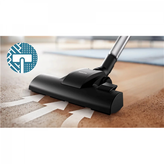 Philips | Vacuum cleaner | XB1142/10 1000 series | Bagless | Power 800 W | Dust capacity 1.3 L | Rich black/Coral moody