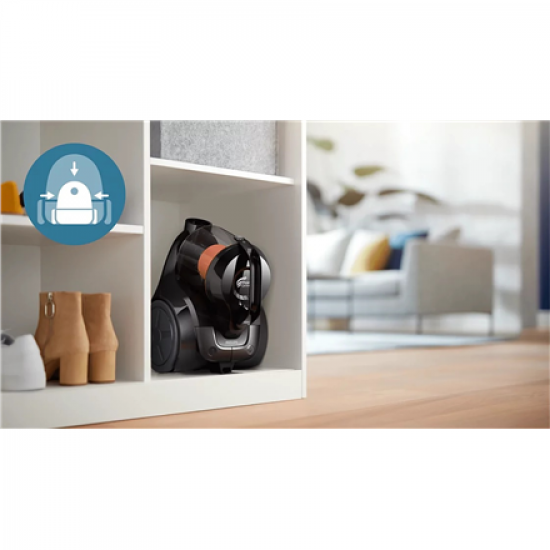 Philips | Vacuum cleaner | XB1142/10 1000 series | Bagless | Power 800 W | Dust capacity 1.3 L | Rich black/Coral moody
