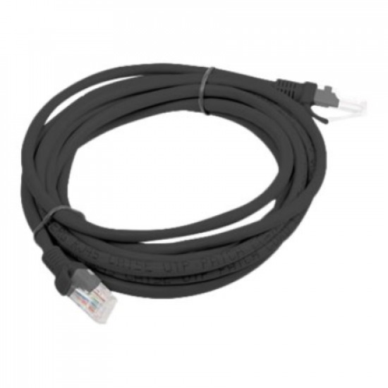 Lanberg | Patchcord CAT.5E UTP Fluke Passed | PCU5-10CC-0300-BK | 3 m | Black