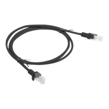 Lanberg | Patch cable - CAT 6 | RJ-45 - male | RJ-45 - male | 1 m | Black | RAL 9004