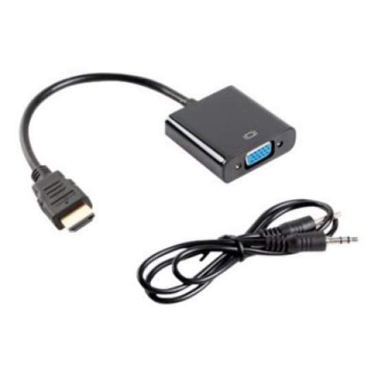 Lanberg HDMI, Mini Jack 3.5 mm, VGA Adapter | AD-0017-BK | 20 m