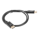 Lanberg DisplayPort Cable 19 Pin V1.2 4K, 1M | CA-DPDP-10CC-0010-BK | DisplayPort to DisplayPort