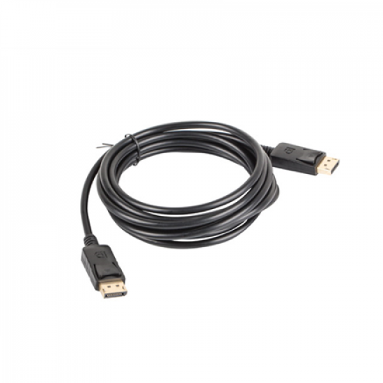 Lanberg DisplayPort Cable 19 Pin V1.2 4K, 3 m | CA-DPDP-10CC-0030-BK | DisplayPort to DisplayPort