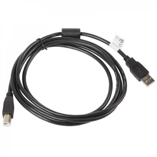 Lanberg USB Type-A to USB Type-B 2.0 Cable, 1.8 m | CA-USBA-11CC-0018-BK | USB Type-A to USB Type-B