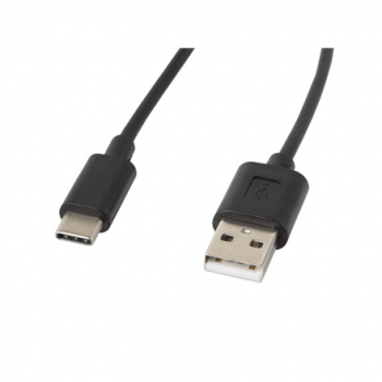 Lanberg USB Type-A to USB Type-C 2.0 Cable, 1.8 m | CA-USBO-10CC-0018-BK | USB Type-A to USB Type-C