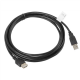 Lanberg USB-A 2.0 Cable, 3 m | CA-USBE-10CC-0030-BK | USB Type-A to USB Type-A