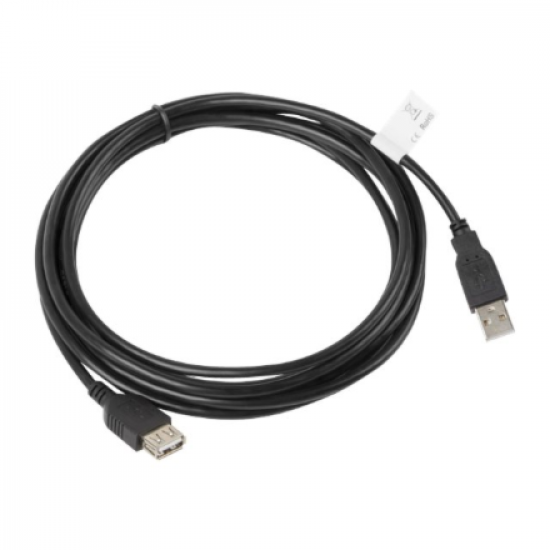 Lanberg USB-A 2.0 Cable, 3 m | CA-USBE-10CC-0030-BK | USB Type-A to USB Type-A