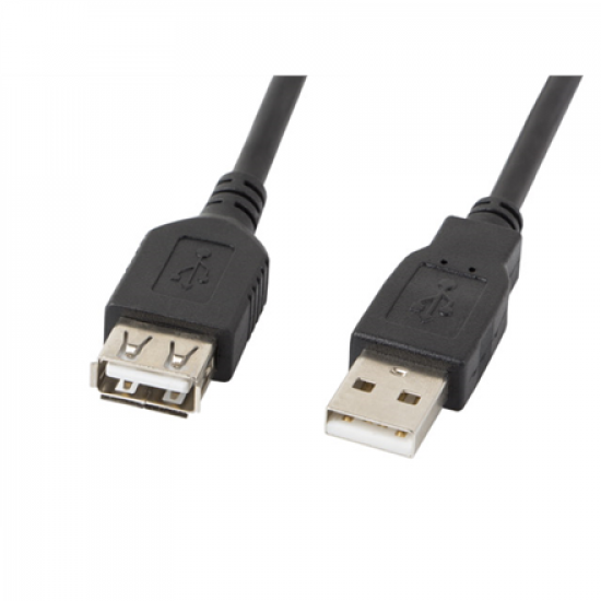 Lanberg Lanberg USB-A 2.0 Cable, 5 m | CA-USBE-10CC-0050-BK | USB Type-A to USB Type-A