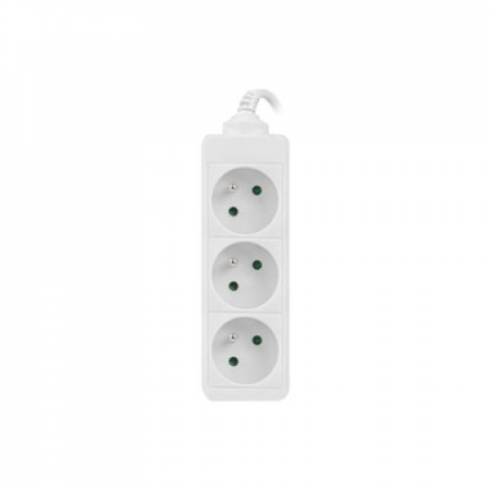 Lanberg Cable Power Strip, 3X French Outlets Quality-Grade Copper, 1.5 m | PS0-03E-0150-W