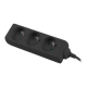 Lanberg Cable Power Strip, 3X French Outlets Quality-Grade Copper, 1.5 m | PS0-03E-0150-BK