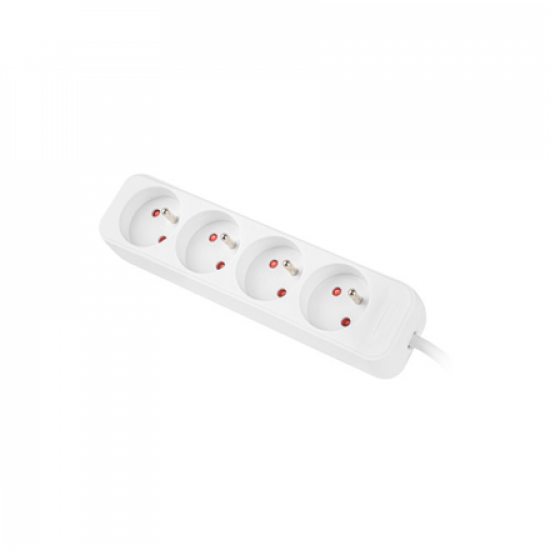 Lanberg Cable Power Strip 4X French Outlets Quality-Grade Copper, 1.5 m | PS0-04E-0150-W