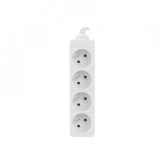 Lanberg Cable Power Strip 4X French Outlets Quality-Grade Copper, 1.5 m | PS0-04E-0150-W