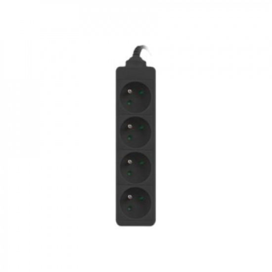 Lanberg Cable Power Strip, 4X French Outlets Quality-Grade Copper, 1.5 m | PS0-04E-0150-BK