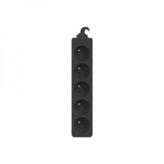 Lanberg Cable Power Strip, 5X French Outlets Quality-Grade Copper, 1.5 m | PS0-05E-0150-BK