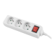 Lanberg Cable Power Strip 3M 3X French Outlets with Switch, Quality-Grade Copper | PS1-03E-0300-W