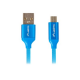 Lanberg USB Micro to USB-A 2.0 Cable Blue Premium QC 3.0, 1 m | CA-USBM-20CU-0010-BL | USB Micro to USB Type-A
