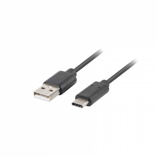 Lanberg USB-C to USB-A2.0 Cable Black QC 3.0, 1.8 m | CA-USBO-20CU-0018-BK | USB Type-A to USB Type-C