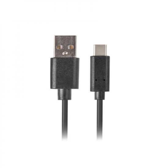 Lanberg USB-C to USB-A2.0 Cable Black QC 3.0, 1.8 m | CA-USBO-20CU-0018-BK | USB Type-A to USB Type-C