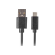 Lanberg USB Type-C to USB Type-A 2.0 Cable Black QC 3.0, 1 m | CA-USBO-20CU-0010-BK | USB Type-C to USB Type-A