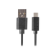 Lanberg USB Type-C to USB Type-A 2.0 Cable, 0.5 m | CA-USBO-10CU-0005-BK | USB Type-C to USB Type-A