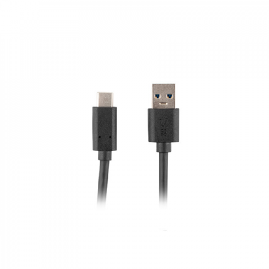 Lanberg USB Type-C to USB Type-A 3.1 Cable, 1.8 m | CA-USBO-31CU-0018-BK | USB Type-C to USB Type-A