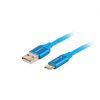 Lanberg USB Type-C to USB Type-A 2.0 Cable Blue QC 3.0 Premium, 1.8 m | CA-USBO-22CU-0018-BL | USB Type-C to USB Type-A