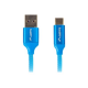 Lanberg USB Type-C to USB Type-A 2.0 Cable Blue QC 3.0 Premium, 1.8 m | CA-USBO-22CU-0018-BL | USB Type-C to USB Type-A